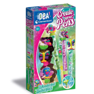  Idea Art Zestaw Mini Fabryka Długopisów Motylki Clementoni 18169